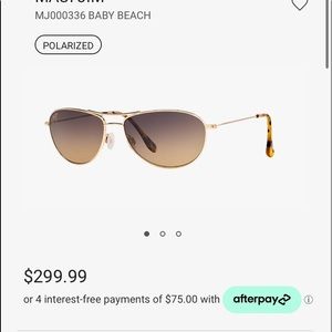 Maui Jim Baby Beach woman’s glasses.